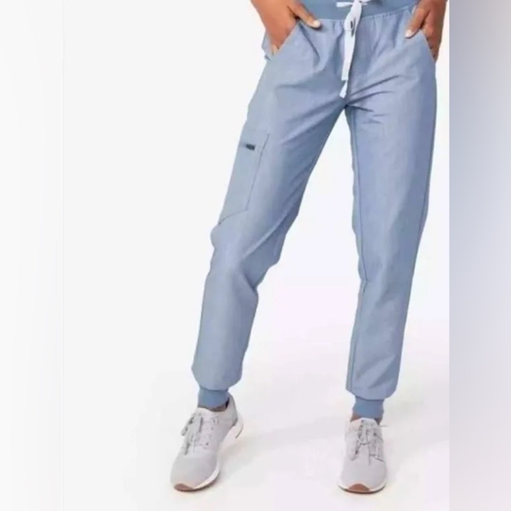 Figs Set (Top & Bottom) Light Blue Medical Scrubs